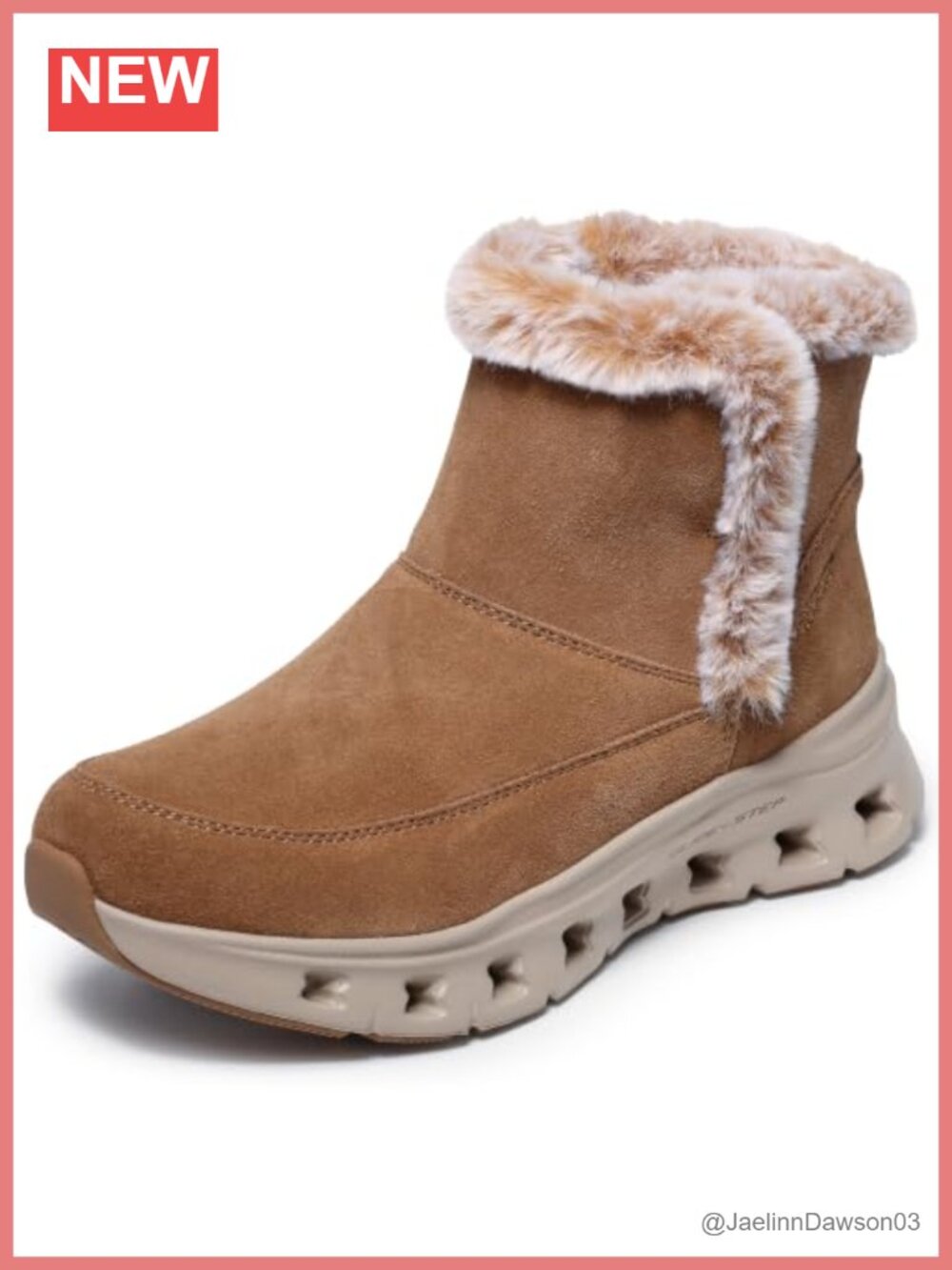 Skechers Glide-Step Women's Ankle Boots Slip-On Suede Wool